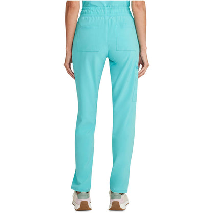 Mid Rise Drawstring Tapered Leg Pant