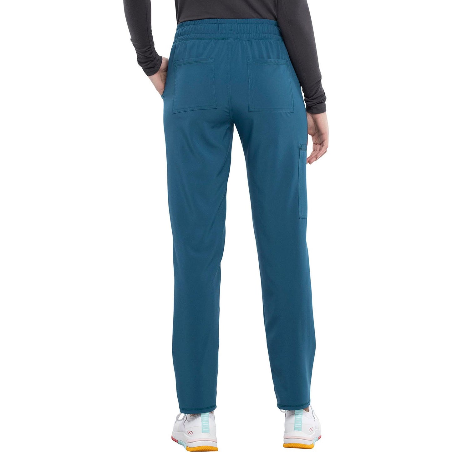 Mid Rise Drawstring Tapered Leg Pant