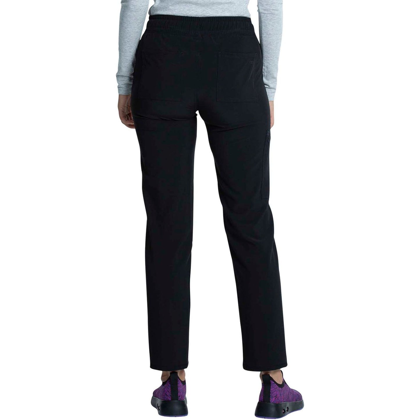 Mid Rise Drawstring Tapered Leg Pant