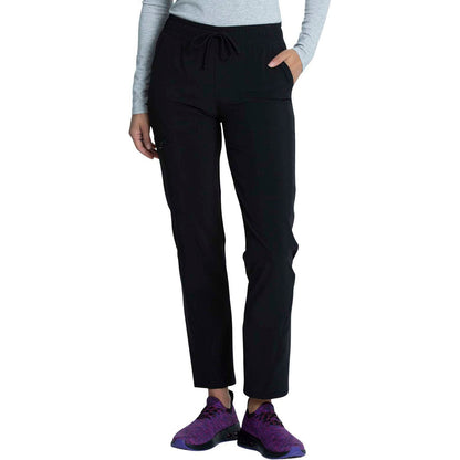 Mid Rise Drawstring Tapered Leg Pant