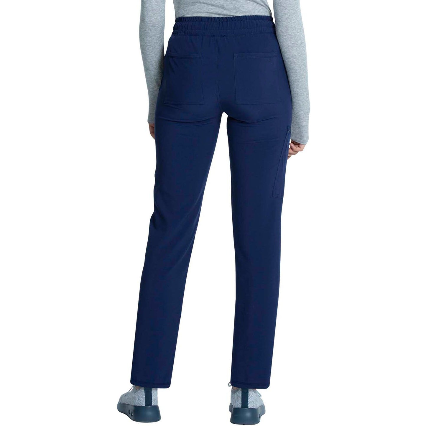 Mid Rise Drawstring Tapered Leg Pant