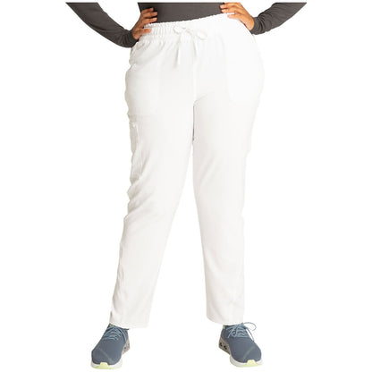 Mid Rise Drawstring Tapered Leg Pant