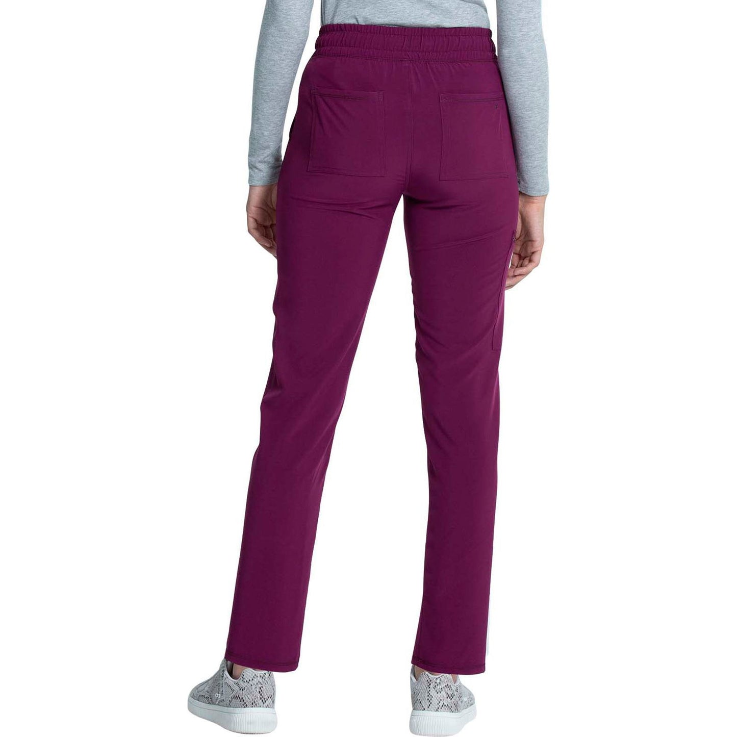 Mid Rise Drawstring Tapered Leg Pant