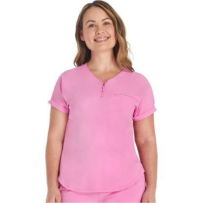 Zip V-Neck Tuckable Top