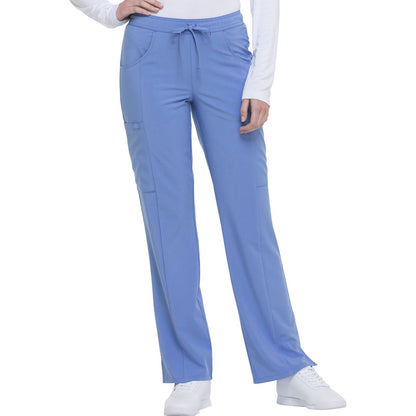 Mid Rise Straight Leg Drawstring Pant