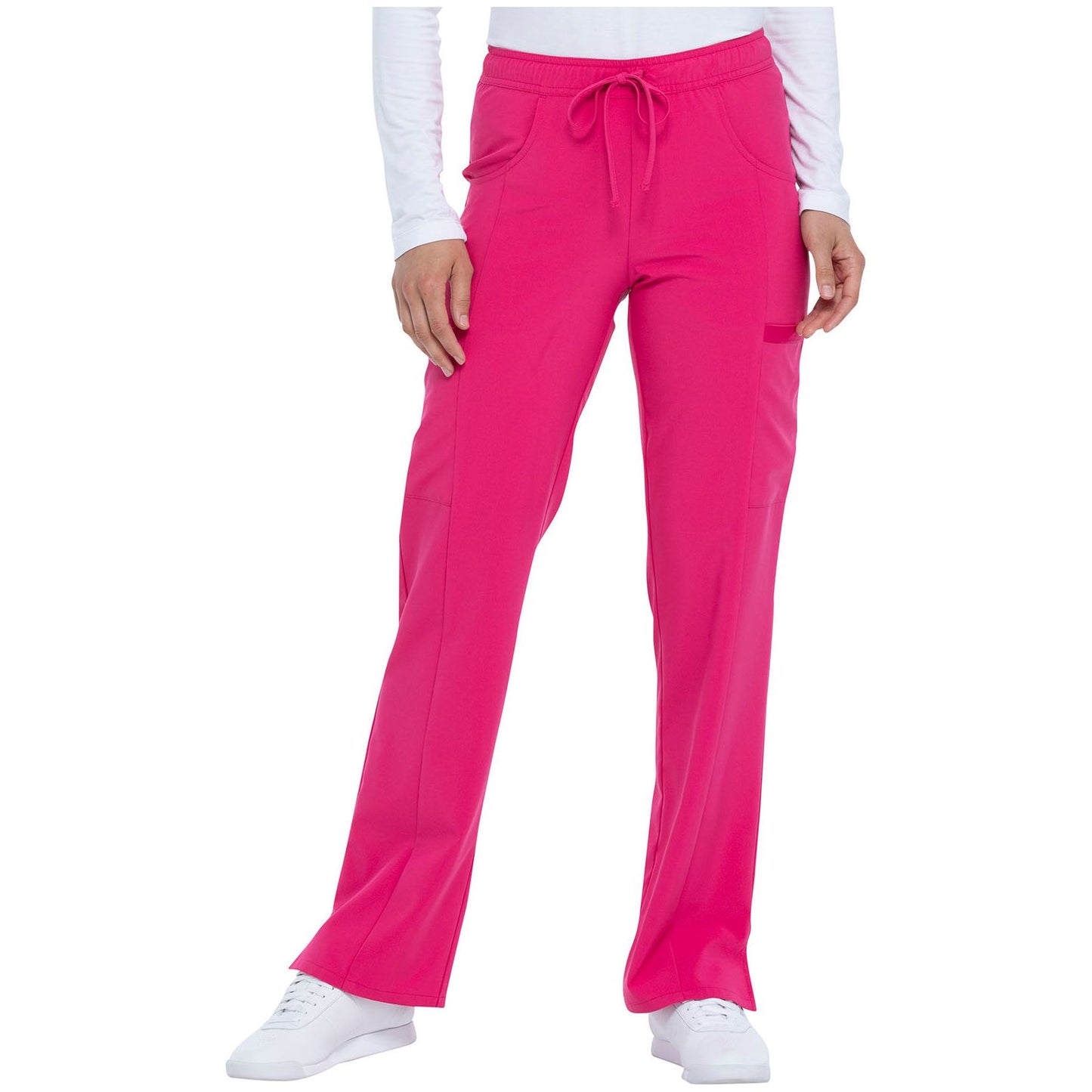Mid Rise Straight Leg Drawstring Pant