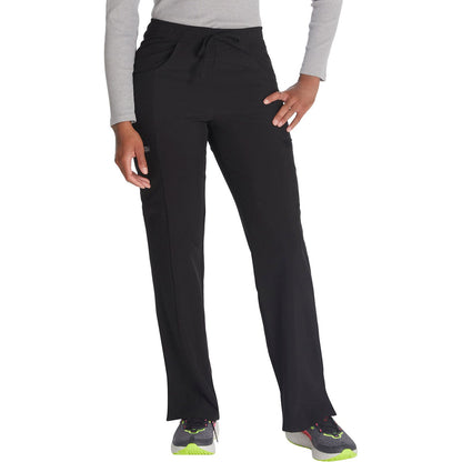Mid Rise Straight Leg Drawstring Pant