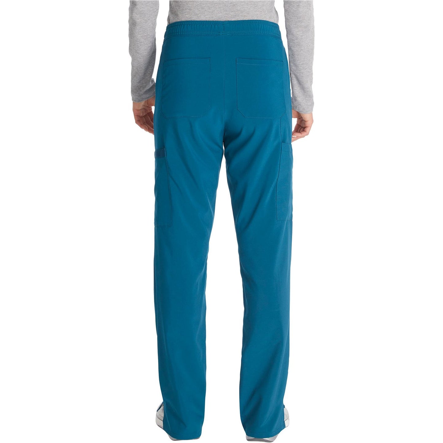 Mid Rise Straight Leg Drawstring Pant