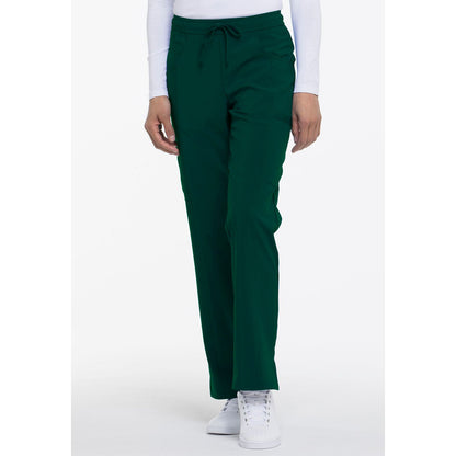 Mid Rise Straight Leg Drawstring Pant