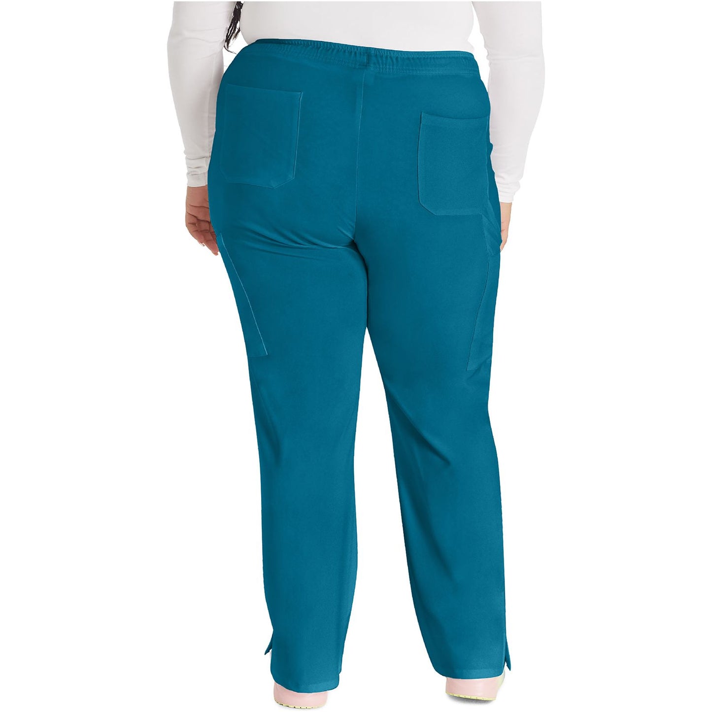 Mid Rise Straight Leg Drawstring Pant