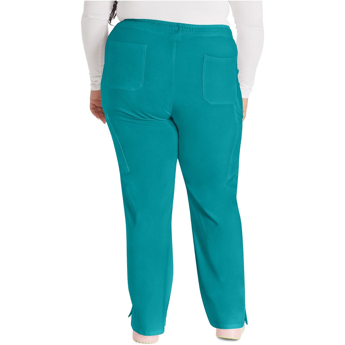 Mid Rise Straight Leg Drawstring Pant
