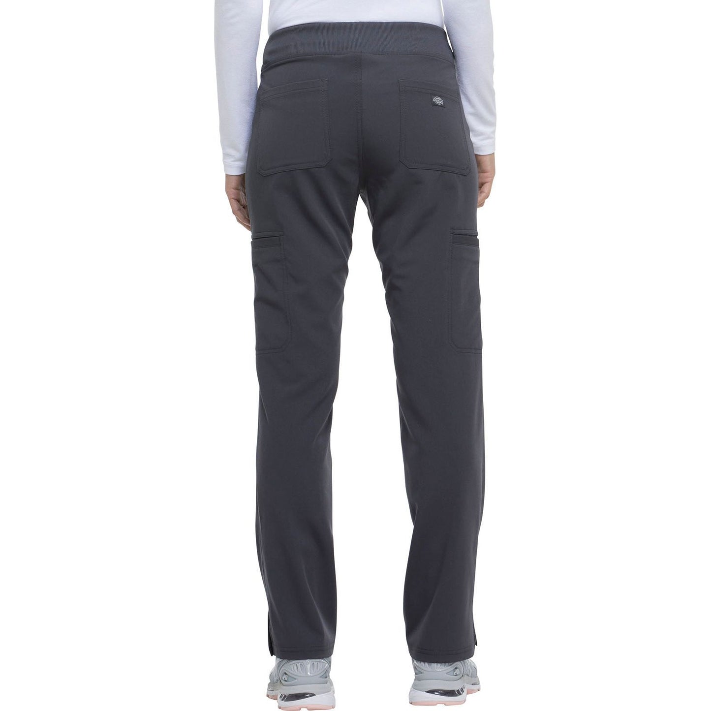 Mid Rise Rib Knit Waistband Pant