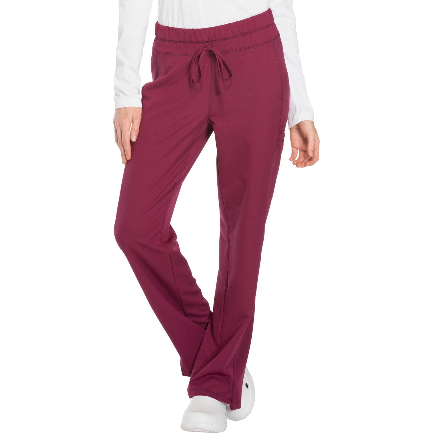 Mid Rise Straight Leg Drawstring Pant