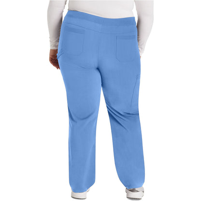 Mid Rise Tapered Leg Pull-on Pant