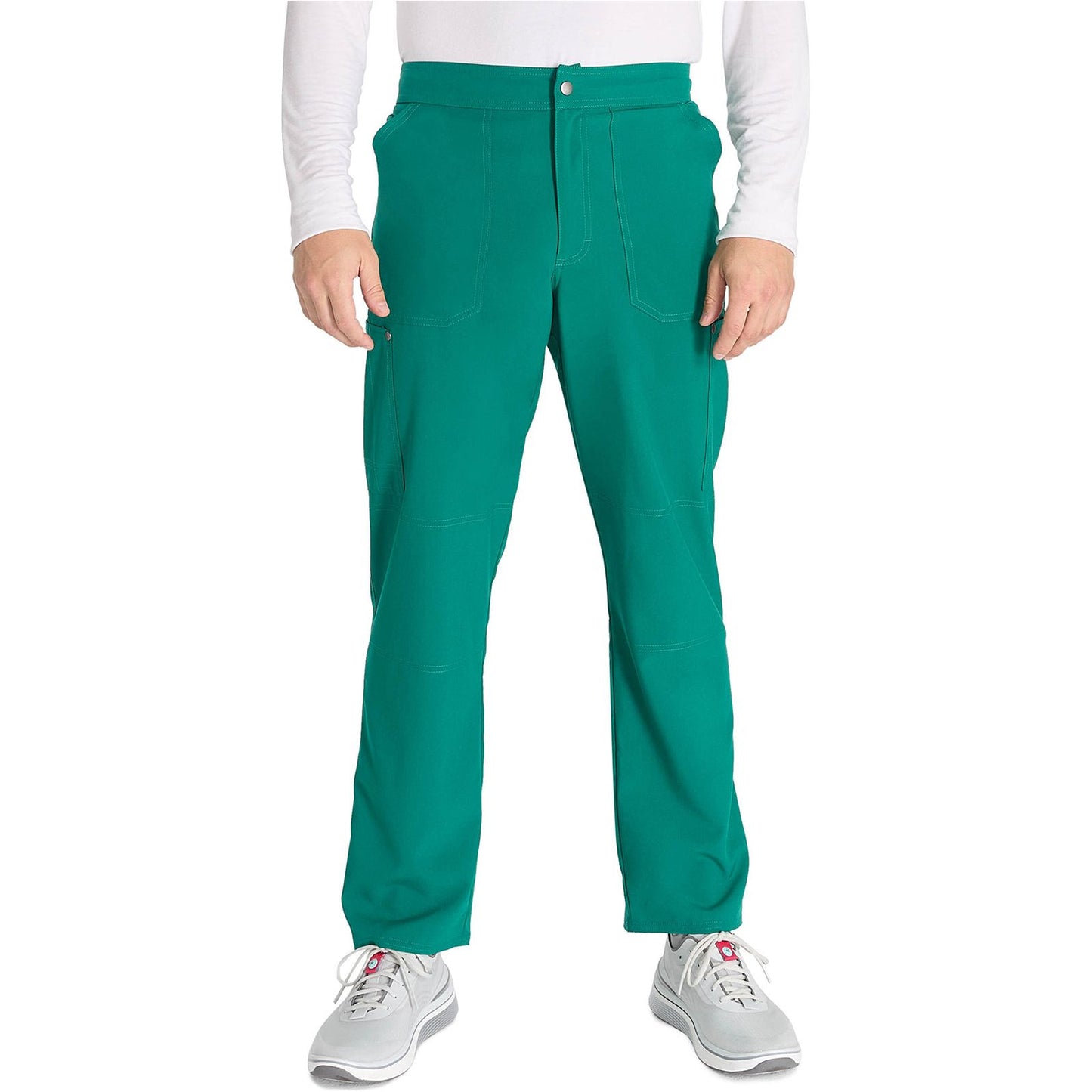 Men's Mid Rise Zip Fly Straight Leg Pant