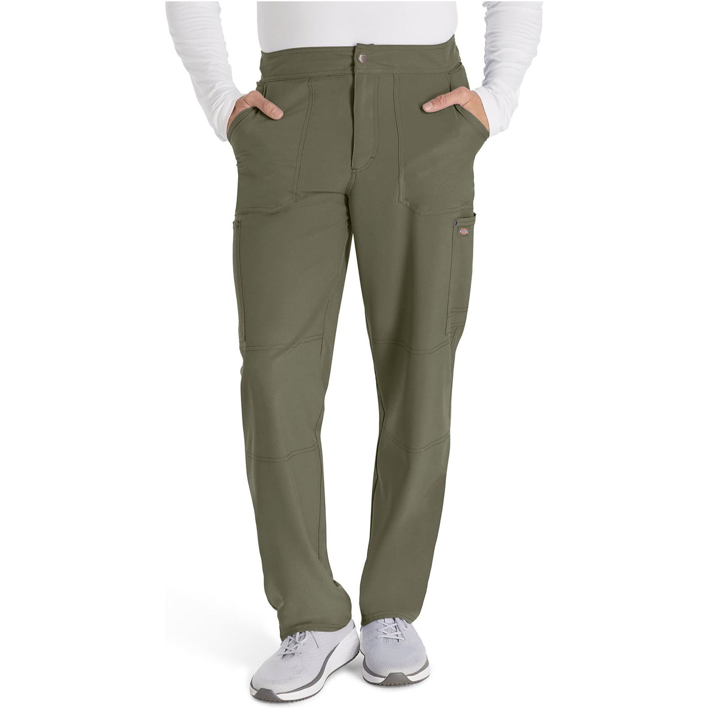 Men's Mid Rise Zip Fly Straight Leg Pant
