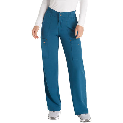 Mid Rise Zip Fly Wide Leg Cargo Pant