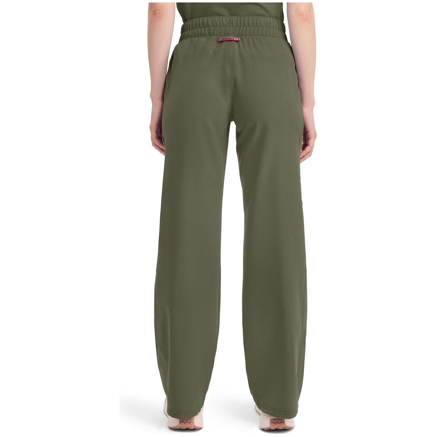 Mid Rise Zip Fly Wide Leg Cargo Pant