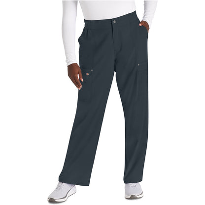 Mid Rise Zip Fly Wide Leg Cargo Pant
