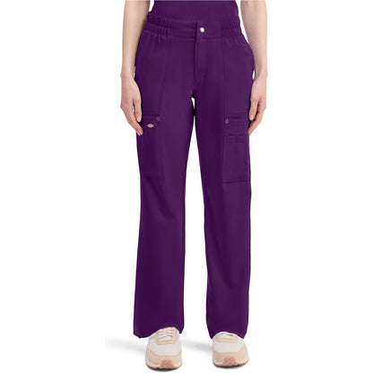 Mid Rise Zip Fly Wide Leg Cargo Pant