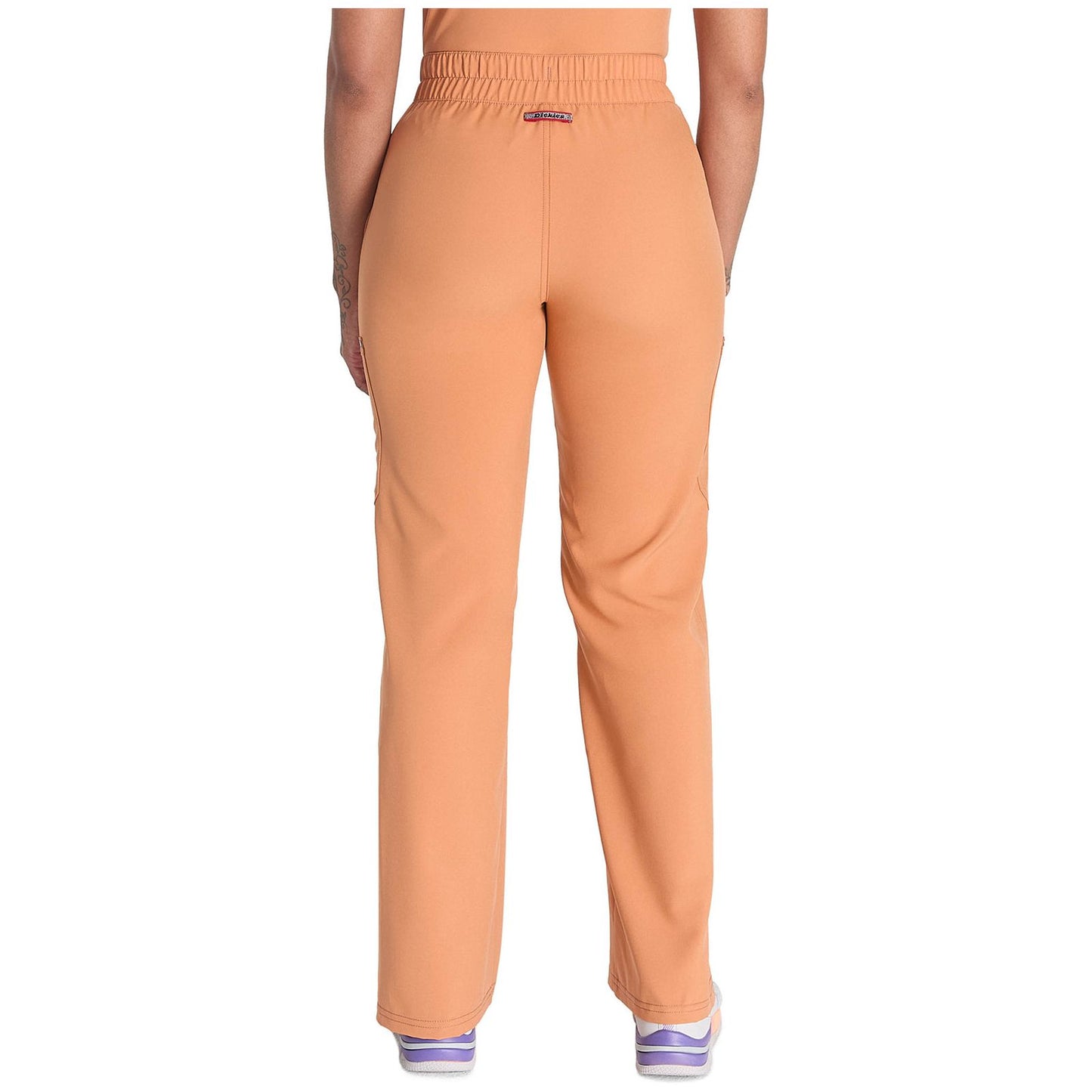 Mid Rise Zip Fly Wide Leg Cargo Pant