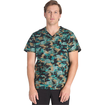 Men's V-Neck Print Top