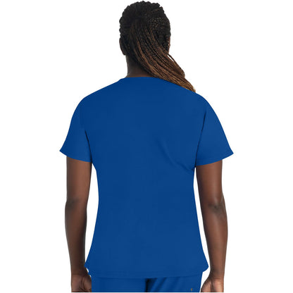 Round Neck Henley Top