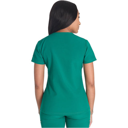 Round Neck Henley Top