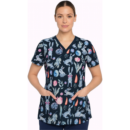 Women's WhiteCross Printed Bunny Top  SALE