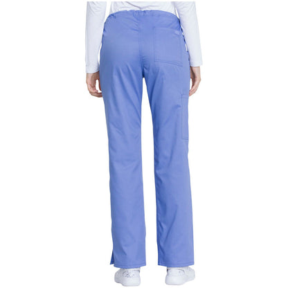 Mid Rise Straight Leg Drawstring Pant