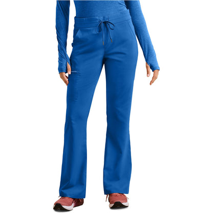 Tessa Mid Rise Drawstring Boot Cut Pant