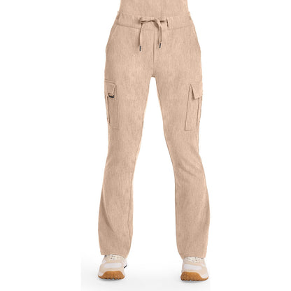 Mid Rise Drawstring Straight Leg Pant