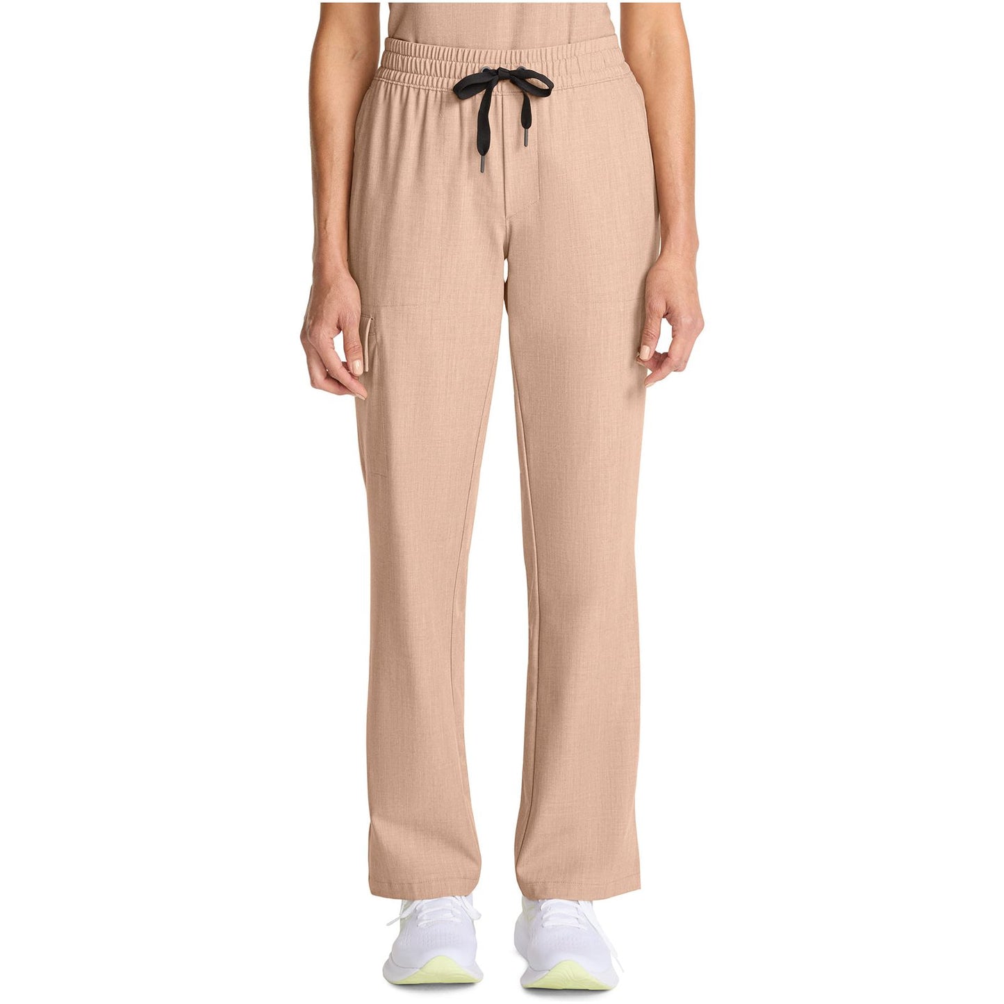 Mid Rise Drawstring Straight Leg