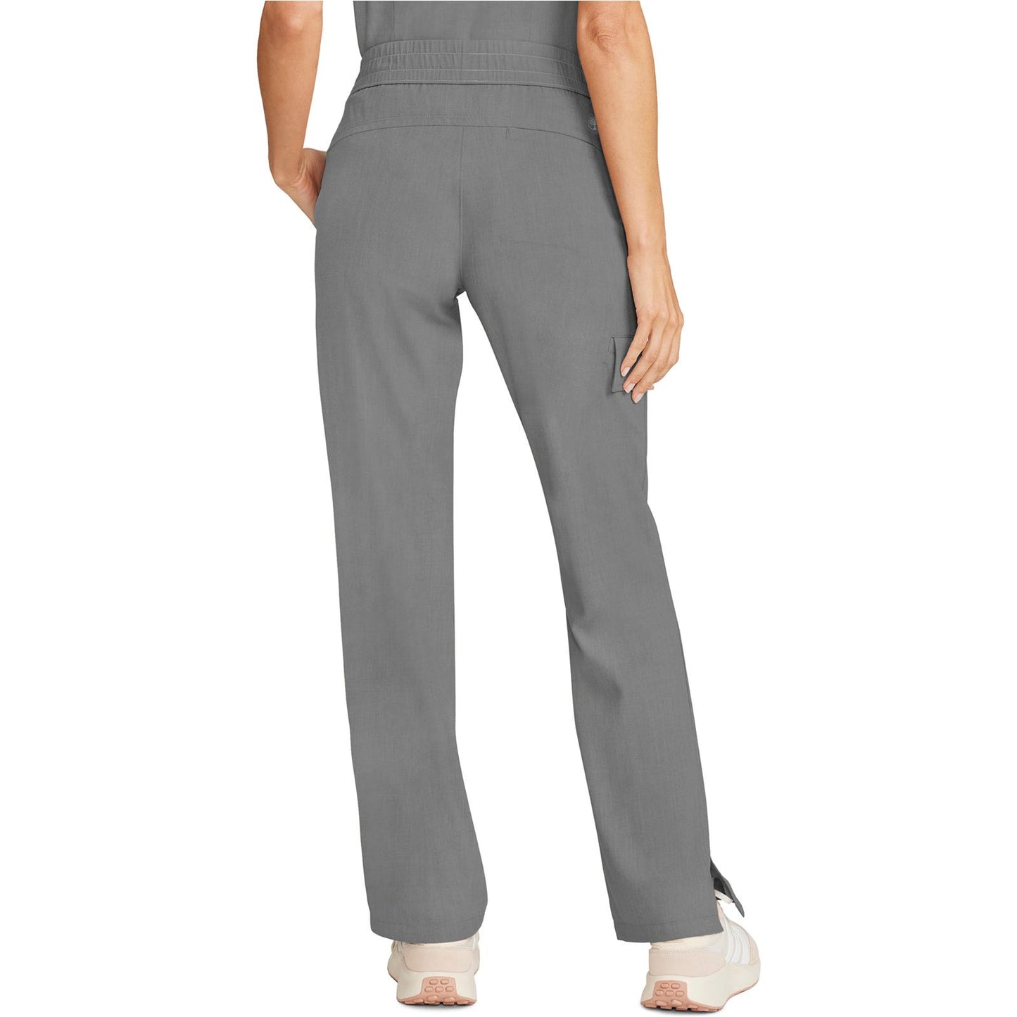 Mid Rise Drawstring Straight Leg