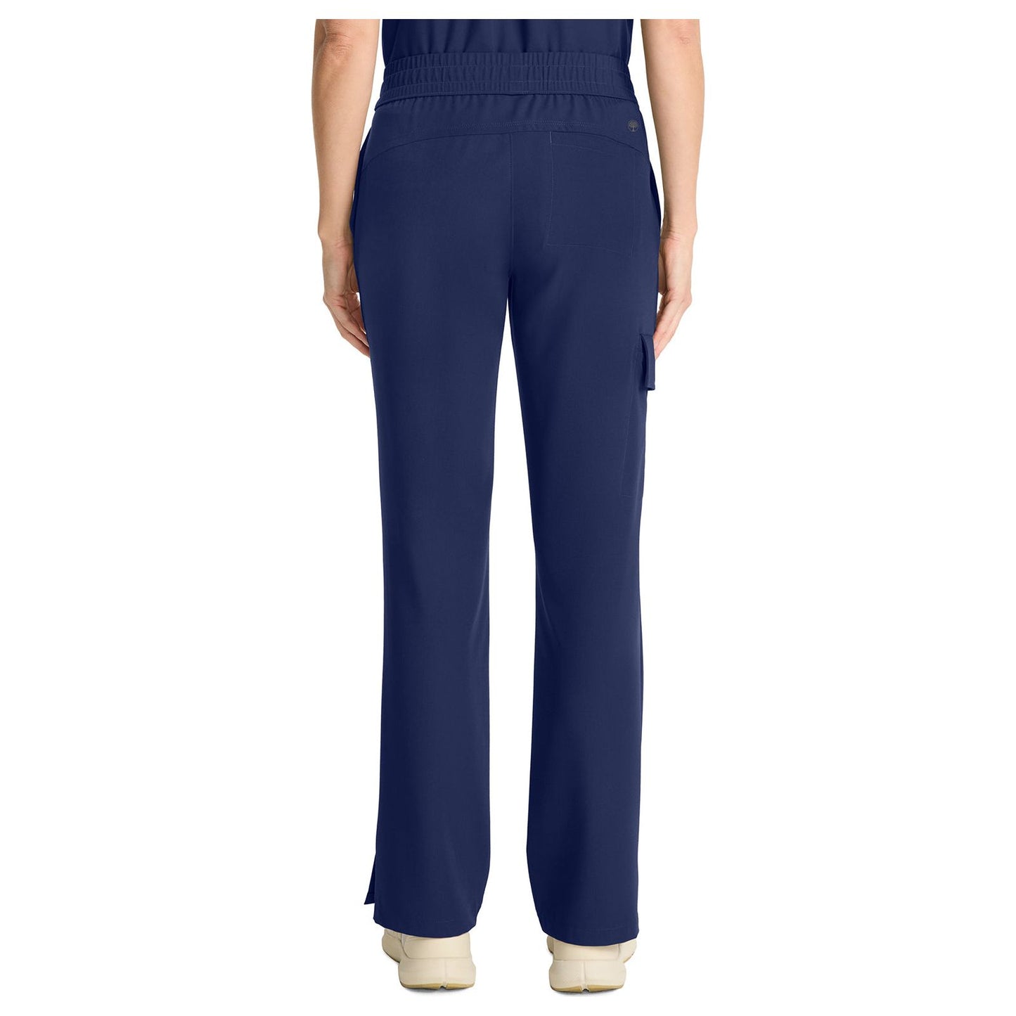 Mid Rise Drawstring Straight Leg