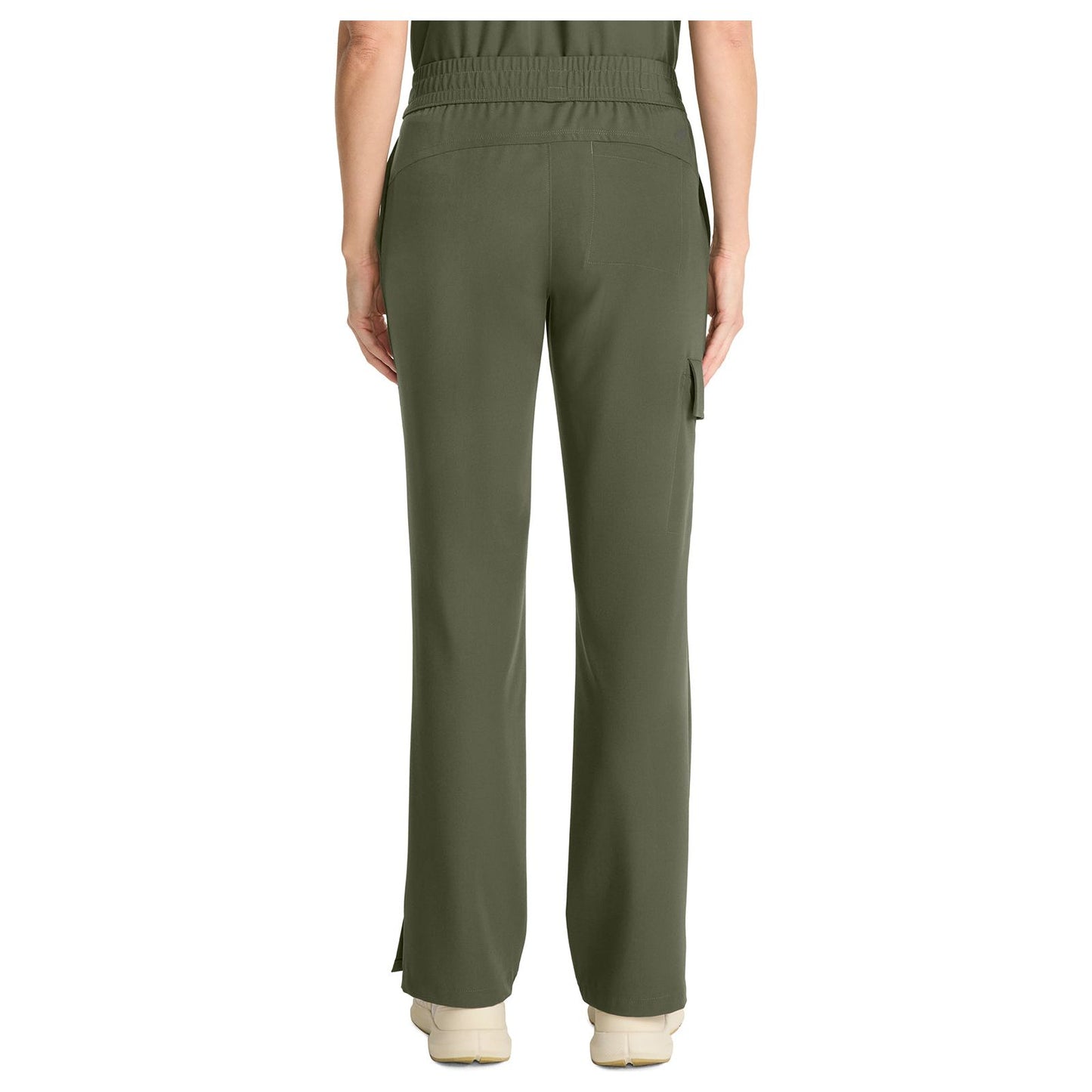 Mid Rise Drawstring Straight Leg