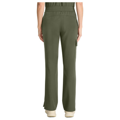 Mid Rise Drawstring Straight Leg