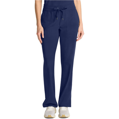 Mid Rise Drawstring Straight Leg