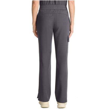 Mid Rise Drawstring Straight Leg