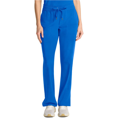 Mid Rise Drawstring Straight Leg