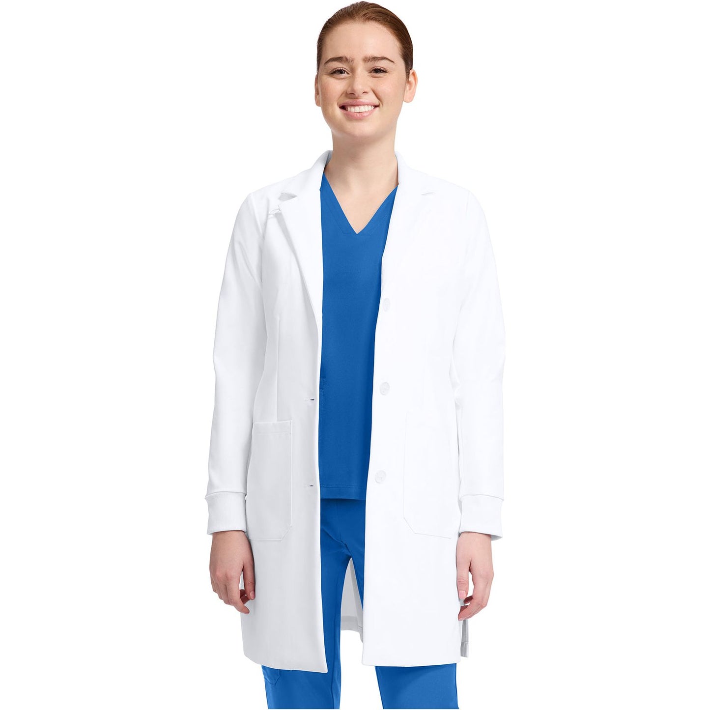 Womens 6-Pocket Dental Lab Coat