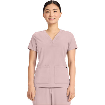 Women's 3-Pocket Y-Neck Top