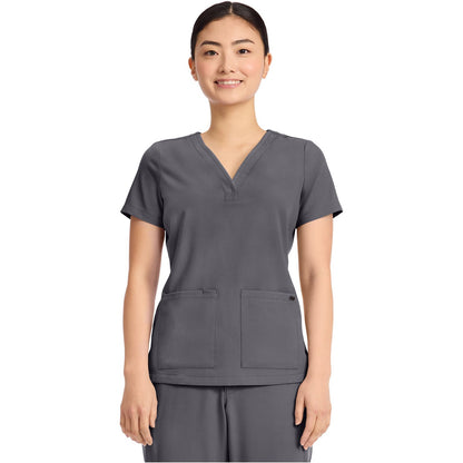 Women's 3-Pocket Y-Neck Top