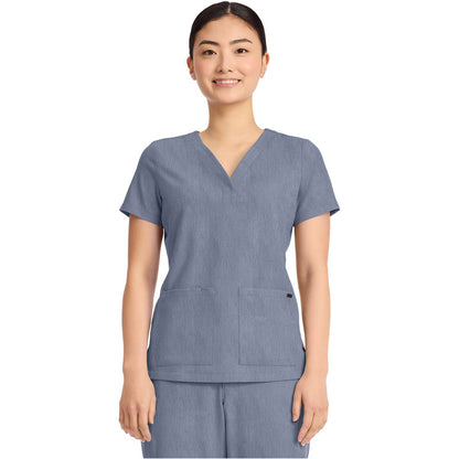 Women's 3-Pocket Y-Neck Top