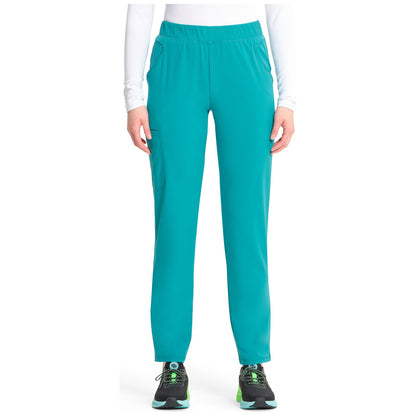 Mid Rise Pull-on Tapered Leg Cargo Pant