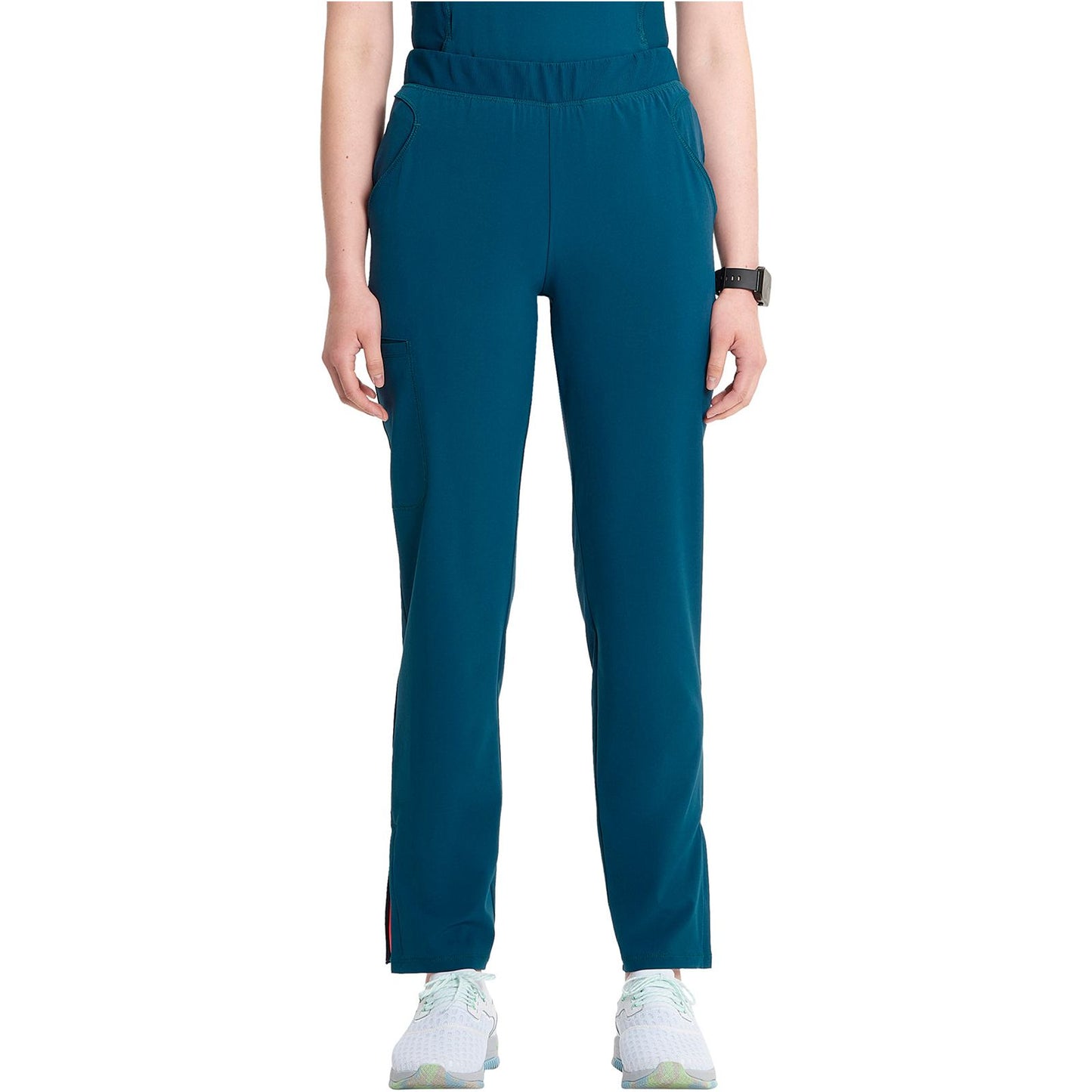 Mid Rise Pull-on Tapered Leg Cargo Pant