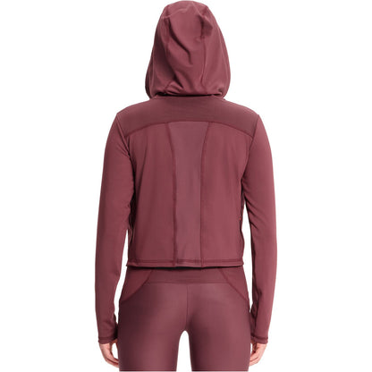 Mesh Zip Front Crop Jacket