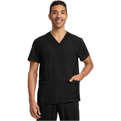 Men's 3-Pocket Rib-Knit V-Neck Top