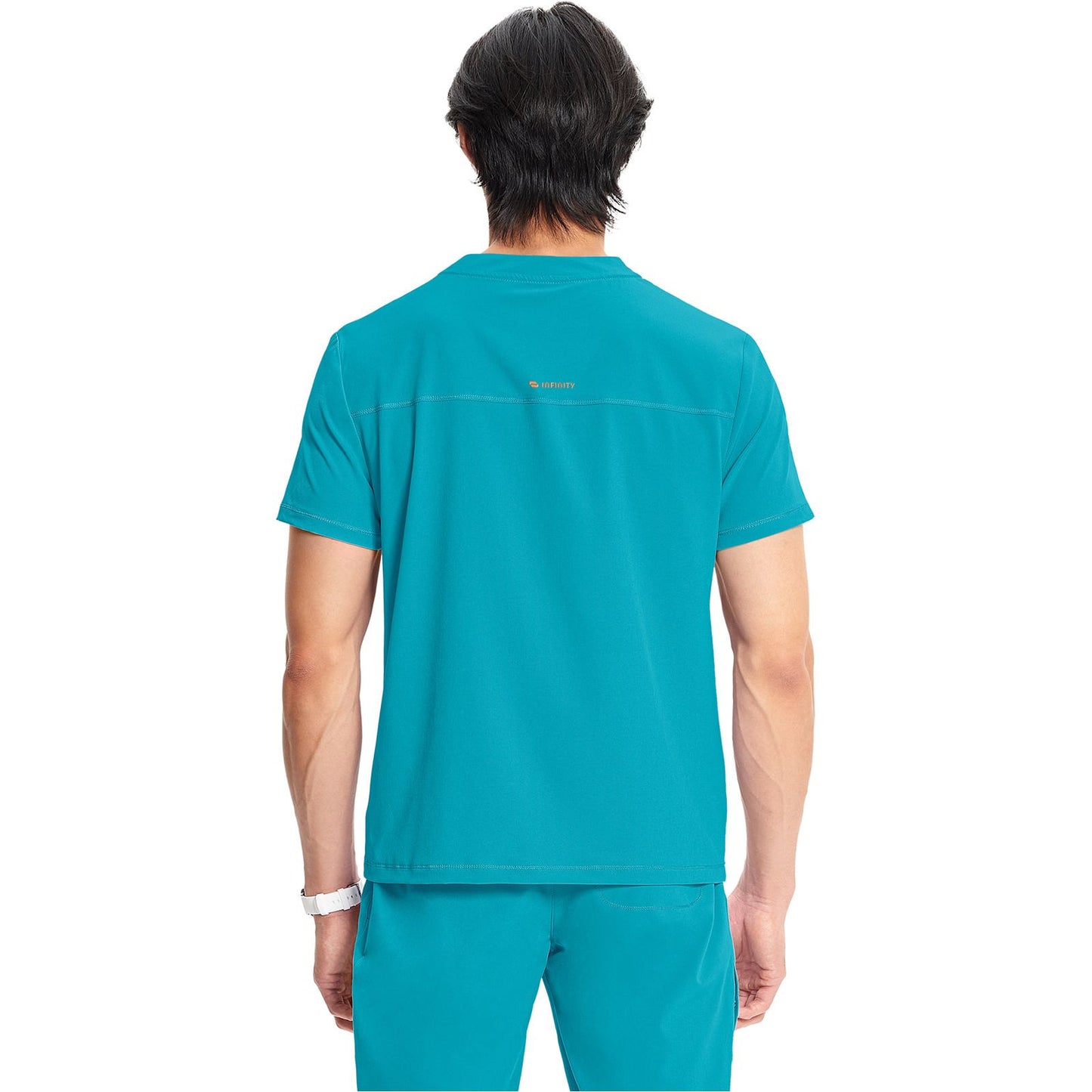 Men's Partial Zip V-Neck Top