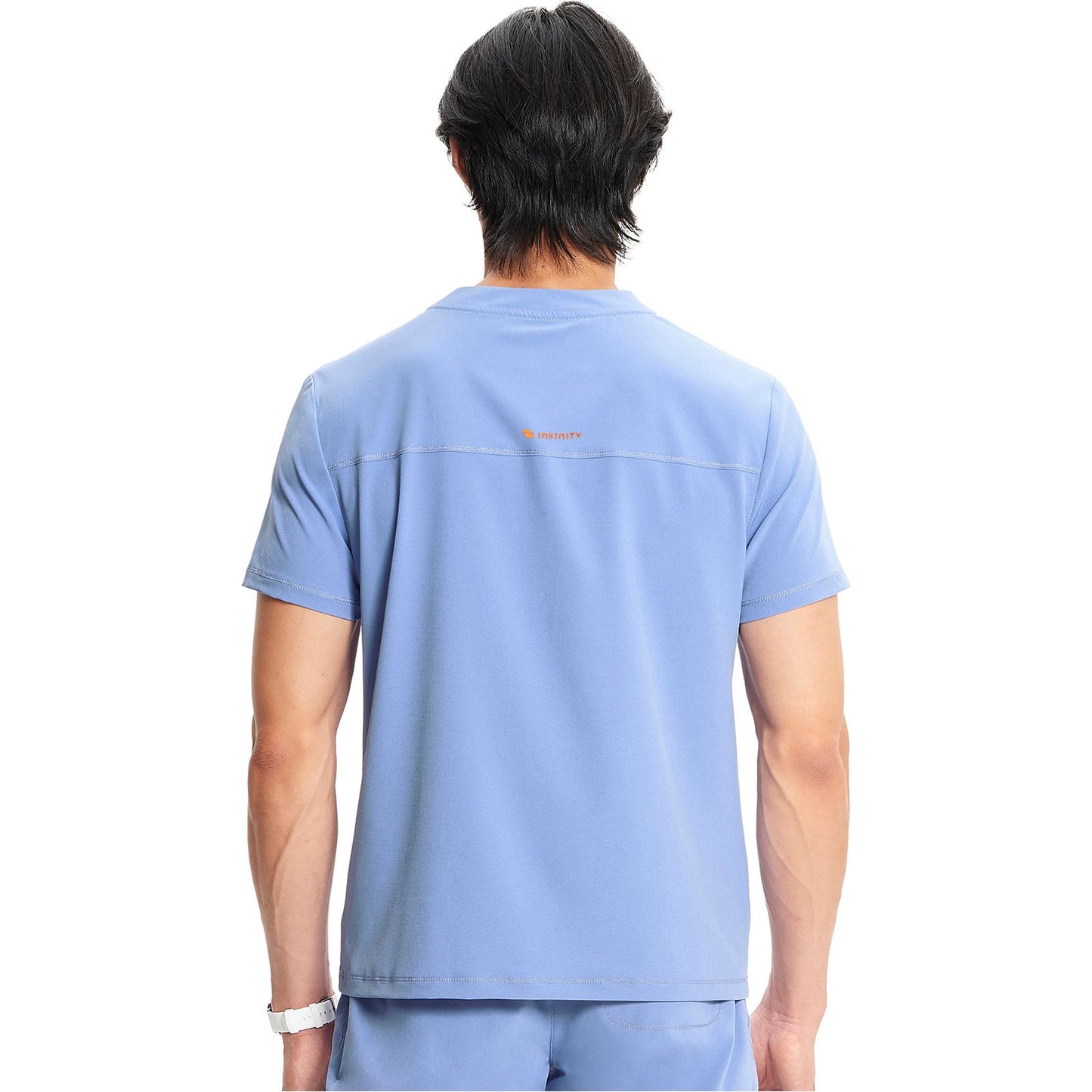 Men's Partial Zip V-Neck Top